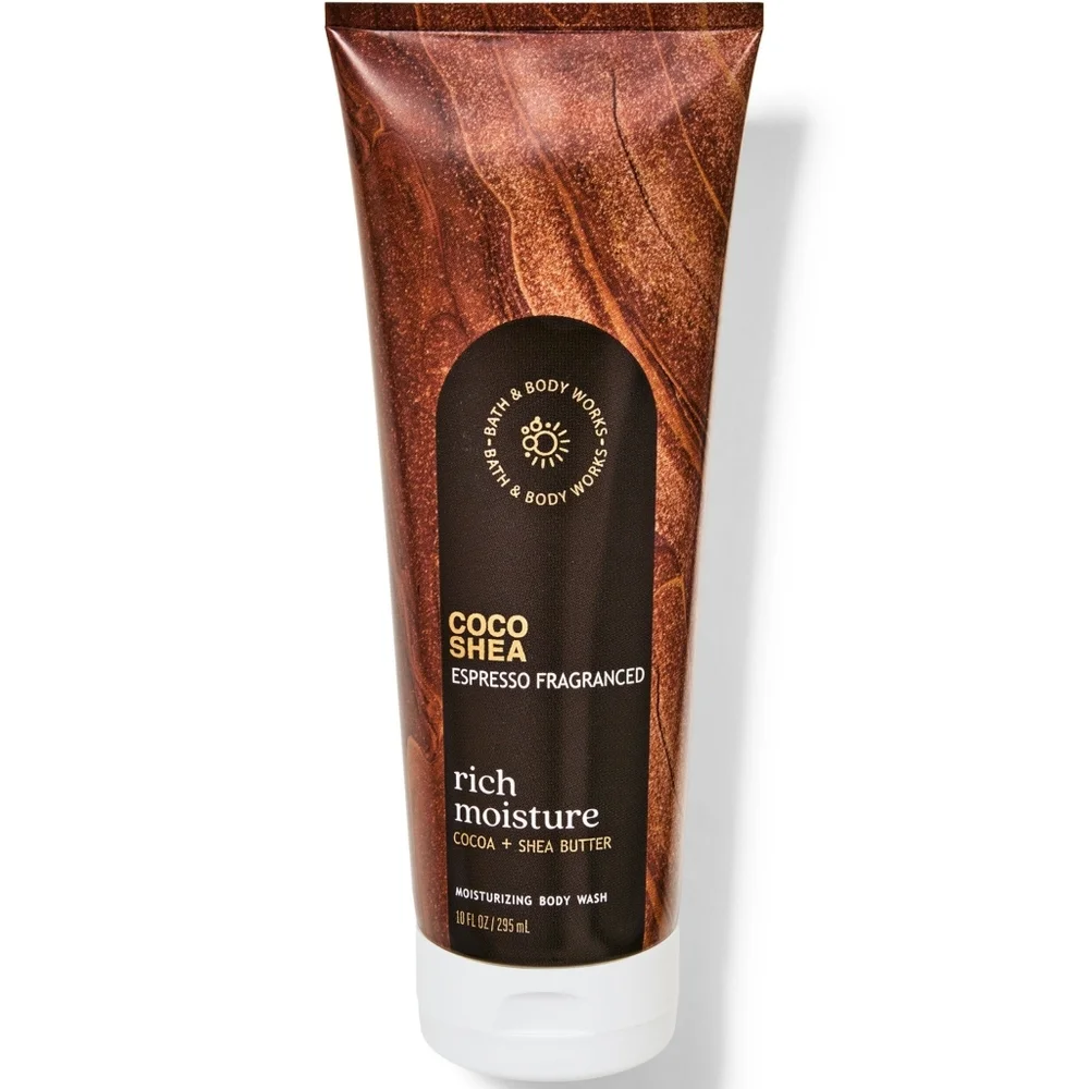 Bath Body Works Coco Shea Rich Moisture Espresso Moisturizing Body Wash 10oz NEW